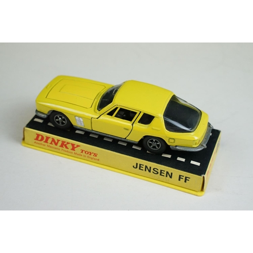 1225 - Seven boxed / cased Dinky diecast models to include 1415 Peugeot 504 in blue, 164 Mk4 Ford Zodiac in... 