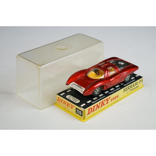 1225 - Seven boxed / cased Dinky diecast models to include 1415 Peugeot 504 in blue, 164 Mk4 Ford Zodiac in... 