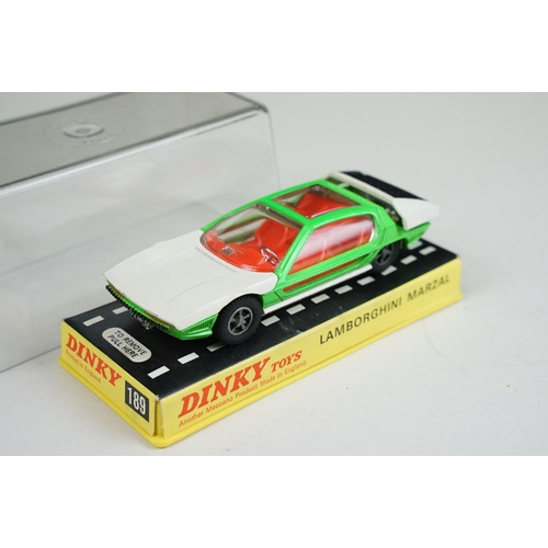 1225 - Seven boxed / cased Dinky diecast models to include 1415 Peugeot 504 in blue, 164 Mk4 Ford Zodiac in... 