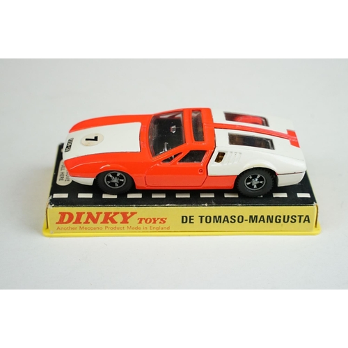 1225 - Seven boxed / cased Dinky diecast models to include 1415 Peugeot 504 in blue, 164 Mk4 Ford Zodiac in... 