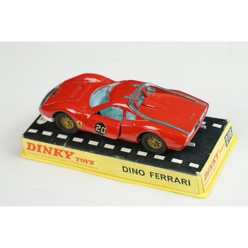 1226 - Six boxed / cased Dinky diecast models to include 1402 Ford Galaxie 500 in purple, 190 Monteverdi 37... 