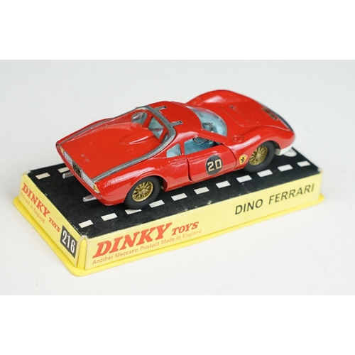 1226 - Six boxed / cased Dinky diecast models to include 1402 Ford Galaxie 500 in purple, 190 Monteverdi 37... 