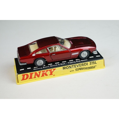 1226 - Six boxed / cased Dinky diecast models to include 1402 Ford Galaxie 500 in purple, 190 Monteverdi 37... 