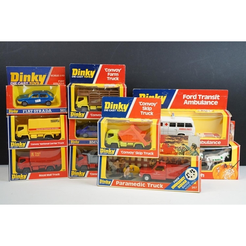 1227 - Ten boxed Dinky diecast models to include 274 Ford Transit Ambulance, 267 From The TV Series Emergen... 