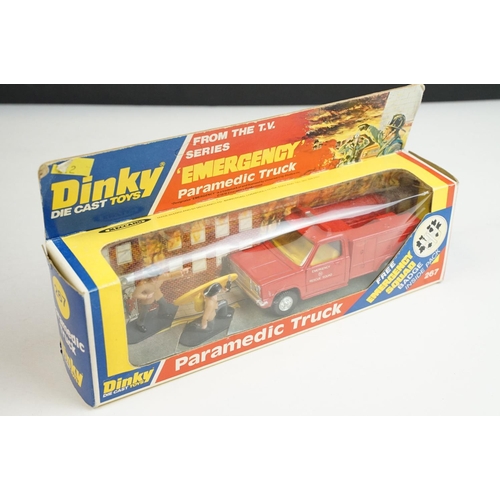 1227 - Ten boxed Dinky diecast models to include 274 Ford Transit Ambulance, 267 From The TV Series Emergen... 