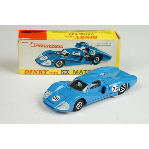 1228 - Five boxed Dinky Speedwheels diecast models to include 252 Pontiac RCMP Car, 200 Matra 630, 217 Alfa... 