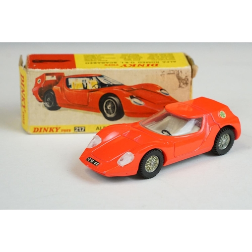 1228 - Five boxed Dinky Speedwheels diecast models to include 252 Pontiac RCMP Car, 200 Matra 630, 217 Alfa... 