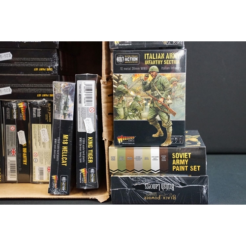 385 - War Gaming - 24 Sealed Warlords Bolt Action plastic miniature sets featuring 2 x Band Of Brothers, K... 