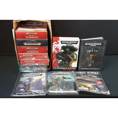 386 - War Gaming - Six Warhammer box sets to include 2 x sealed Age Of Sigmar Vanguard Nighthaunt, 1 x sea... 