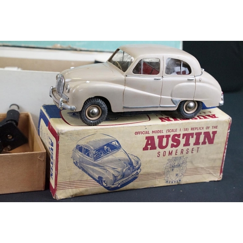 398 - Four boxed items to include V Models 1/18 Austin Somerset in beige, V Models Vosper RAF Crash Tender... 