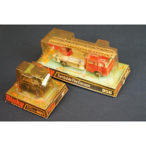 1200 - 11 Boxed Dinky diecast models to include 956 Turntable Fire Escape, 439 Ford D800 Snowplough And Tip... 