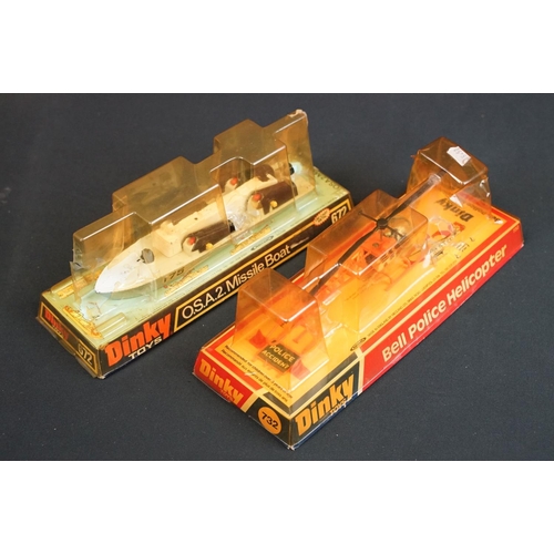 1200 - 11 Boxed Dinky diecast models to include 956 Turntable Fire Escape, 439 Ford D800 Snowplough And Tip... 