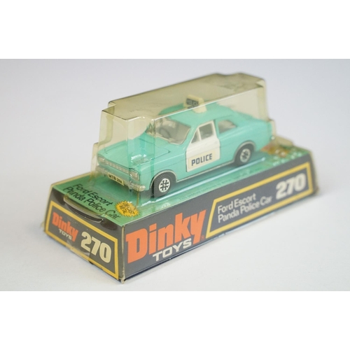 1202 - Four boxed Dinky emergency service diecast models to include 270 Ford Escort Panda Police Car, 268 R... 