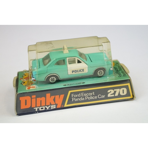 1202 - Four boxed Dinky emergency service diecast models to include 270 Ford Escort Panda Police Car, 268 R... 