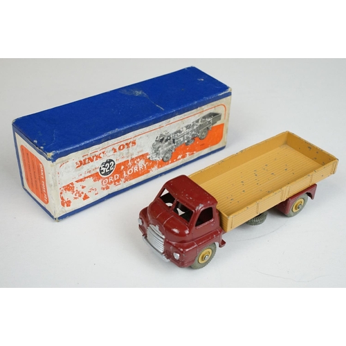 1204 - Six boxed Dinky diecast models to include 922 Big Bedford Lorry in blue cab and yellow trailer, 903 ... 