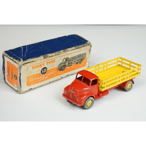 1204 - Six boxed Dinky diecast models to include 922 Big Bedford Lorry in blue cab and yellow trailer, 903 ... 