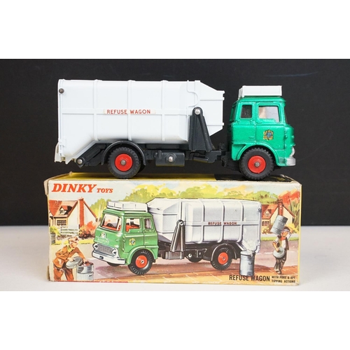 1205 - Four boxed Dinky diecast commercial models to include French 589 Berliet (diecast vg, box end flap l... 