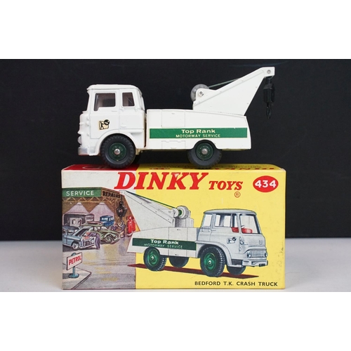 1205 - Four boxed Dinky diecast commercial models to include French 589 Berliet (diecast vg, box end flap l... 