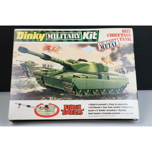 1206 - Three boxed Dinky Military Kit diecast models to include 1038 Scorpion Tank, 1036 Leopard Tank and 1... 