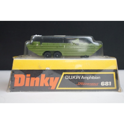 1208 - Five boxed Dinky military diecast models to include 601 Austin Para-Moke, 680 Ferret Armoured Car, 6... 