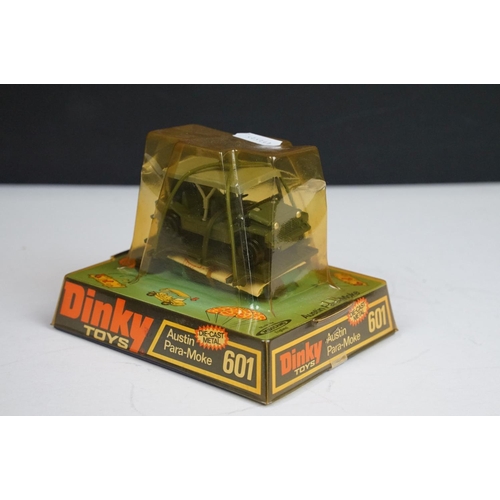 1208 - Five boxed Dinky military diecast models to include 601 Austin Para-Moke, 680 Ferret Armoured Car, 6... 