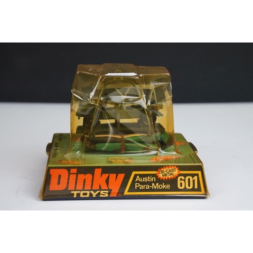 1208 - Five boxed Dinky military diecast models to include 601 Austin Para-Moke, 680 Ferret Armoured Car, 6... 