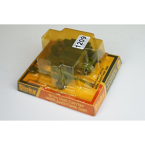 1209 - Three boxed Dinky military diecast models to include 609 US 108mm Howitzer with gun crew, 683 Chieft... 