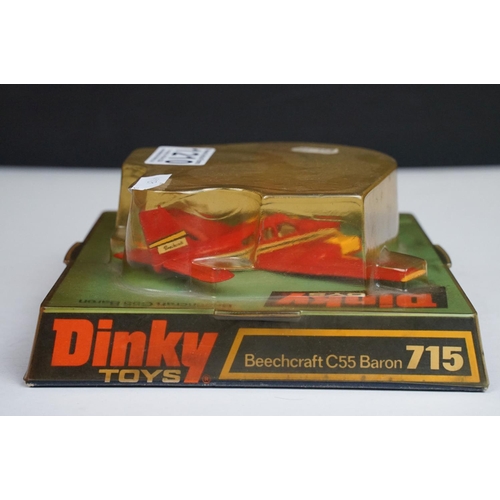 1210 - Three boxed Dinky diecast models to include 732 Bell Police Helicopter, 715 Beechcraft C55 Baron and... 