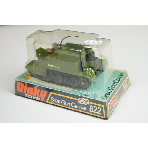 1211 - Six boxed Dinky military diecast models to include 656 88mm Gun, 694 Tank Destroyer, 692 Leopard Tan... 