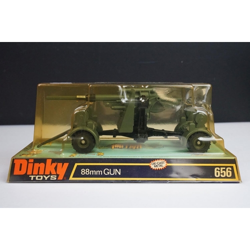 1211 - Six boxed Dinky military diecast models to include 656 88mm Gun, 694 Tank Destroyer, 692 Leopard Tan... 