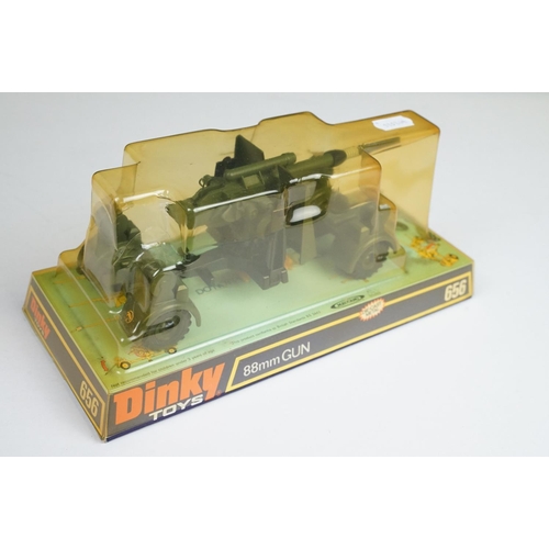 1211 - Six boxed Dinky military diecast models to include 656 88mm Gun, 694 Tank Destroyer, 692 Leopard Tan... 