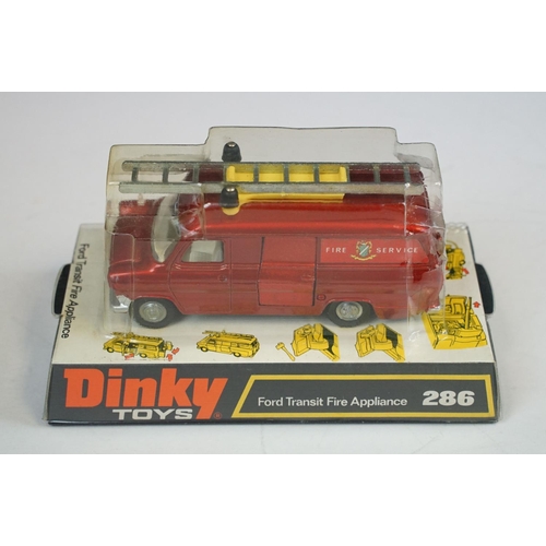 1213 - 12 Boxed Dinky diecast models to include 2 x 282 Land Rover Fire Appliance, 296 Duple Viceroy 37 Lux... 