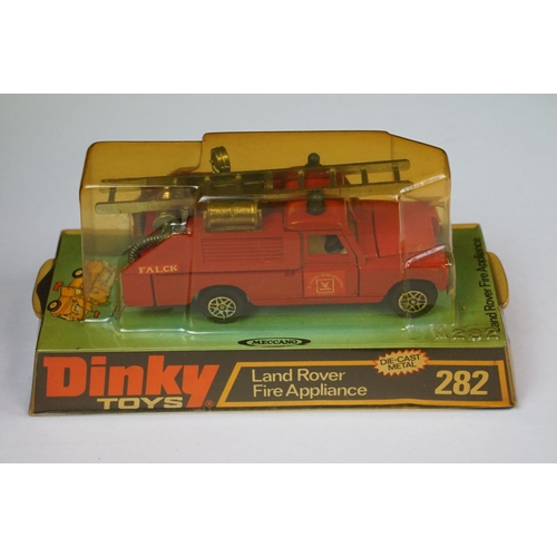 1213 - 12 Boxed Dinky diecast models to include 2 x 282 Land Rover Fire Appliance, 296 Duple Viceroy 37 Lux... 