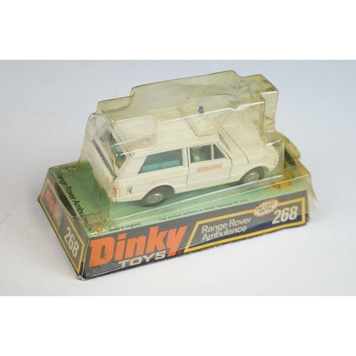 1213 - 12 Boxed Dinky diecast models to include 2 x 282 Land Rover Fire Appliance, 296 Duple Viceroy 37 Lux... 