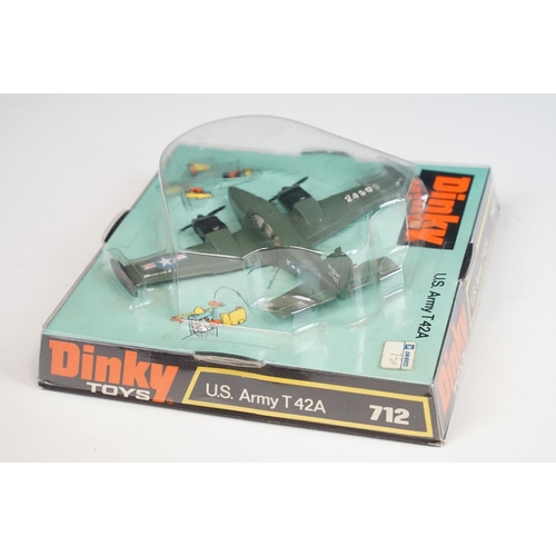 1215 - Three boxed Dinky diecast model planes to include 733 F-4K Phantom II Der Bundesluftwaffe, 712 US Ar... 