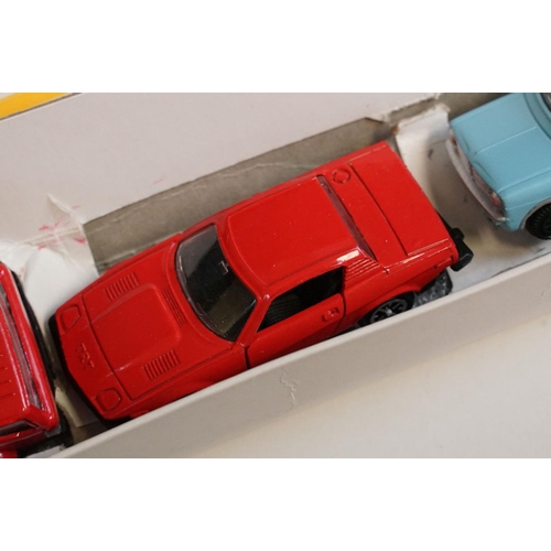 1217 - Boxed Dinky 240 Dinky Way Roadway Gift Set, complete with 4 x cars featuring Mini Clubman Police Car... 