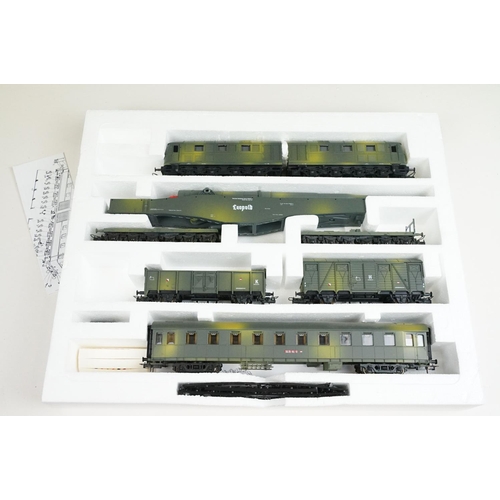 278 - Boxed Lima OO gauge L149705 WW2 Military Train Pack Geschutz Leopold Wltkrieg Militarzug mit V188 3 ... 