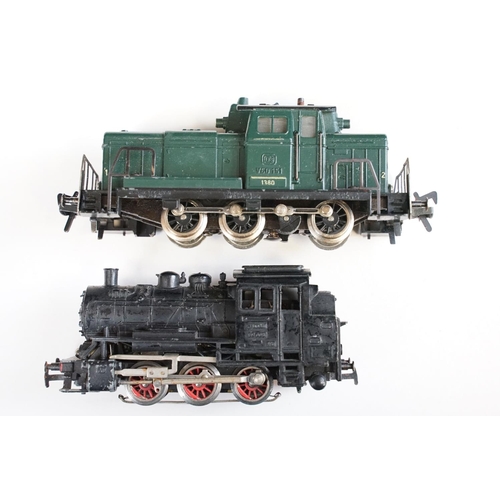 289 - 13 Fleischmann & Marklin HO gauge locomotives, mainly 0-6-0 engines, featuring DB line