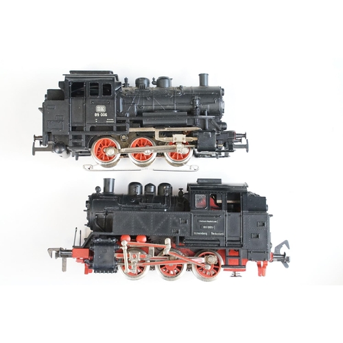 289 - 13 Fleischmann & Marklin HO gauge locomotives, mainly 0-6-0 engines, featuring DB line