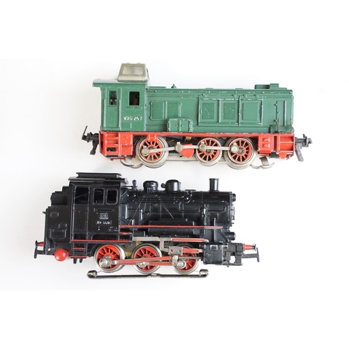 289 - 13 Fleischmann & Marklin HO gauge locomotives, mainly 0-6-0 engines, featuring DB line