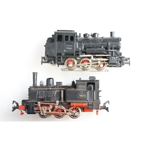 289 - 13 Fleischmann & Marklin HO gauge locomotives, mainly 0-6-0 engines, featuring DB line