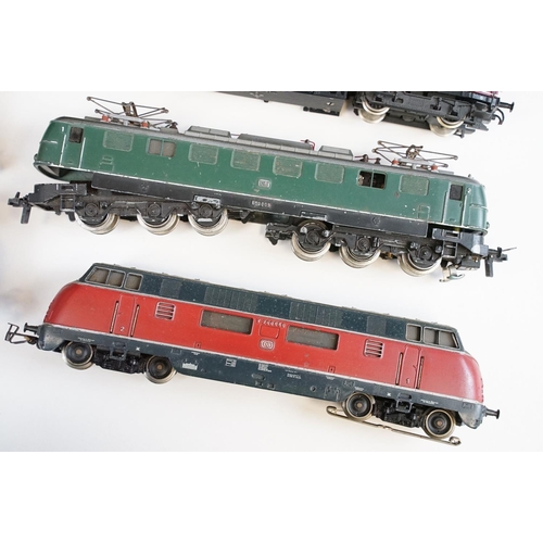 291 - Nine Continental HO gauge locomotives to include Lima, Marklin, Roco and Fleischmann examples all fe... 