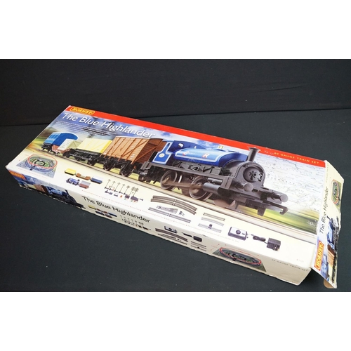 299 - Two boxed Hornby OO gauge electric train sets to include R1101 The Blue Highlander (complete) and R1... 