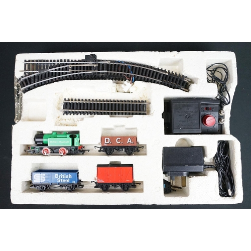 299 - Two boxed Hornby OO gauge electric train sets to include R1101 The Blue Highlander (complete) and R1... 