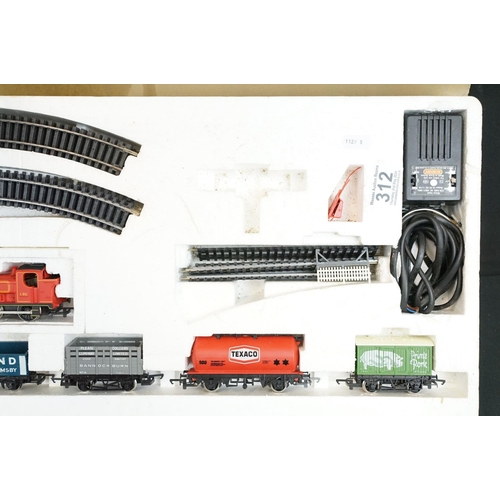 312 - Group of OO gauge model railway to include boxed Airfix GMR Autocoach Set containing boxed locomotiv... 