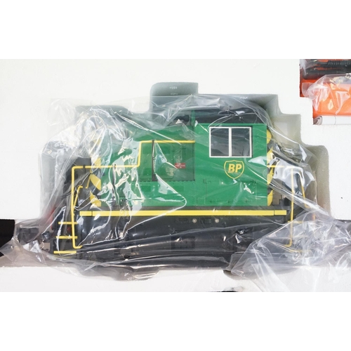 313 - Boxed Aristo Craft Trains 1 gauge 1:29 scale Lil Critter Train Set with BP locomotive and rolling st... 