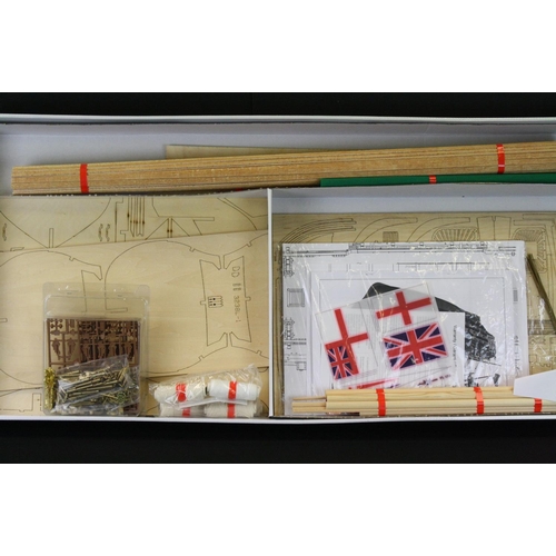 405 - Boxed Billing Boats HMS Victory No 498 1/75 model kit, unbuilt, appears complete and with instructio... 