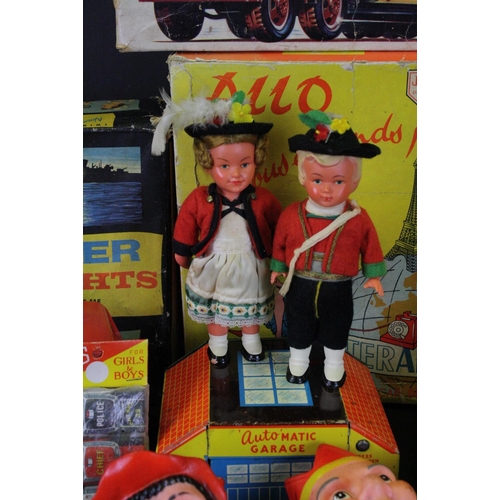 406 - Collection of mixed clockwork toys, tinplate, friction, etc to include boxed Authentic Old Timer Aut... 