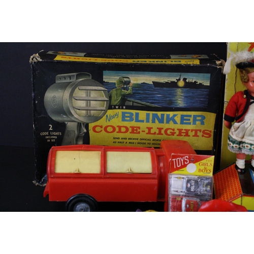 406 - Collection of mixed clockwork toys, tinplate, friction, etc to include boxed Authentic Old Timer Aut... 