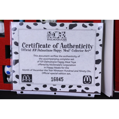 410 - Boxed Disney's 101 Dalmatians McDonalds Happy Meal Collector's Set No.16845 with coa, box showing st... 